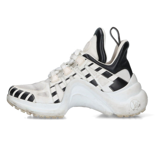 Louis Vuitton Arclight Leather Hi-Top Sneakers White Size 35