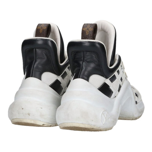 Louis Vuitton Arclight Leather Hi-Top Sneakers White Size 35