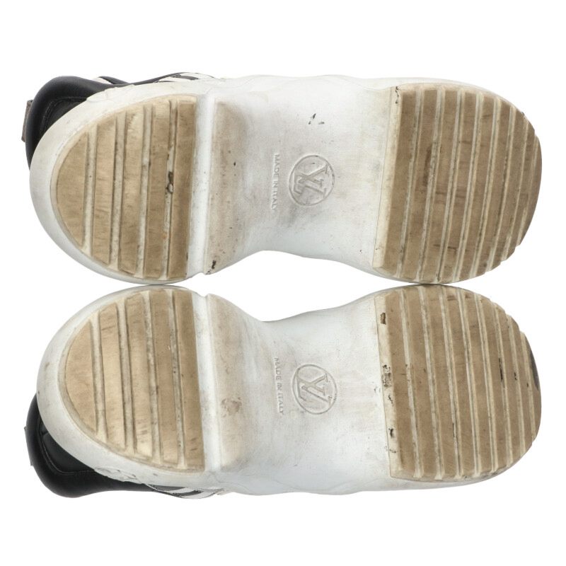 Louis Vuitton Arclight Leather Hi-Top Sneakers White Size 35