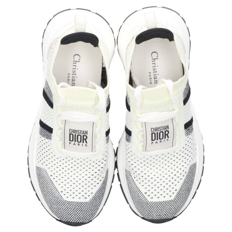 Dior Run's Dior Technical Mesh White Sneakers Size 36