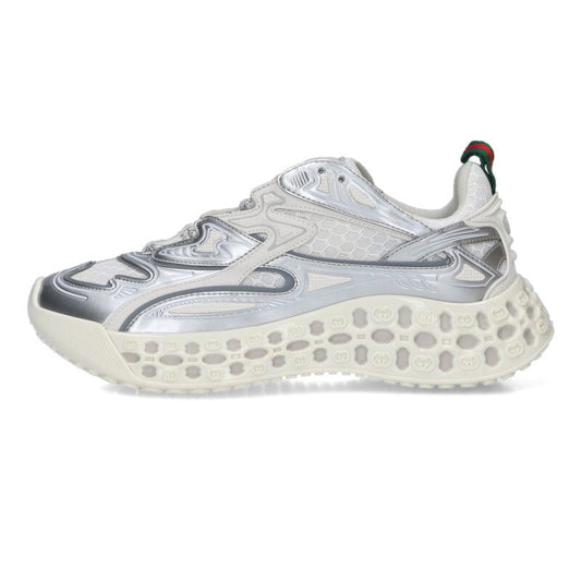 Gucci Cubed Silver & White Sneakers Size 37