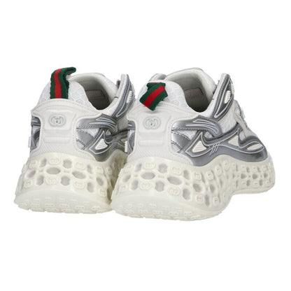Gucci Cubed Silver & White Sneakers Size 37