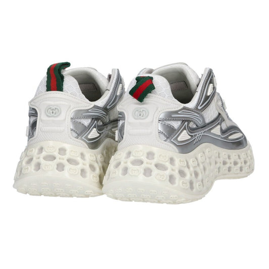 Gucci Cubed Silver & White Sneakers Size 37