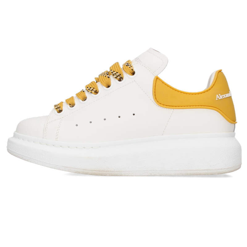 Alexander McQueen Oversize Leather Yellow Sneakers Size 34.5