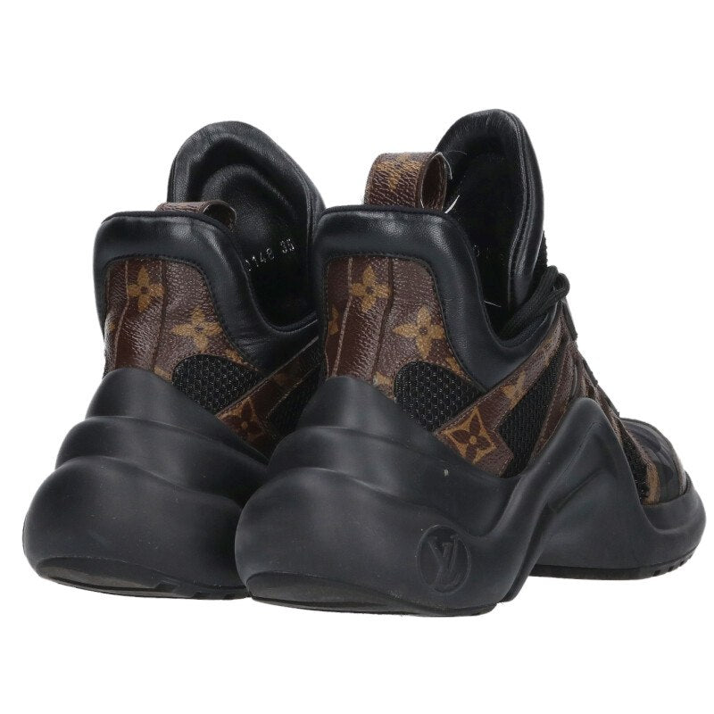 Louis Vuitton Arclight Monogram Sneakers Brown Black Size 35