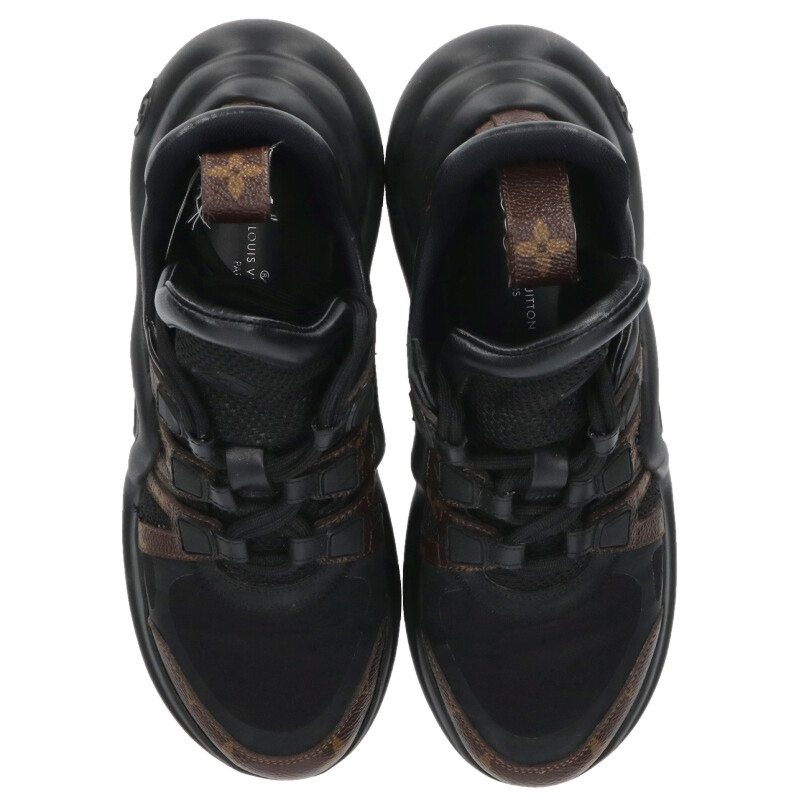 Louis Vuitton Arclight Monogram Sneakers Brown Black Size 35