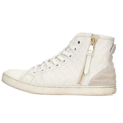 Louis Vuitton Monogram High-Top Sneakers White Size 35.5
