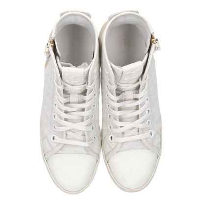 Louis Vuitton Monogram High-Top Sneakers White Size 35.5