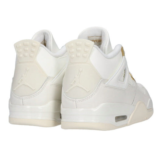 NIKE WMNS Air Jordan 4 Retro White Gold Sneakers Size 28.5cm