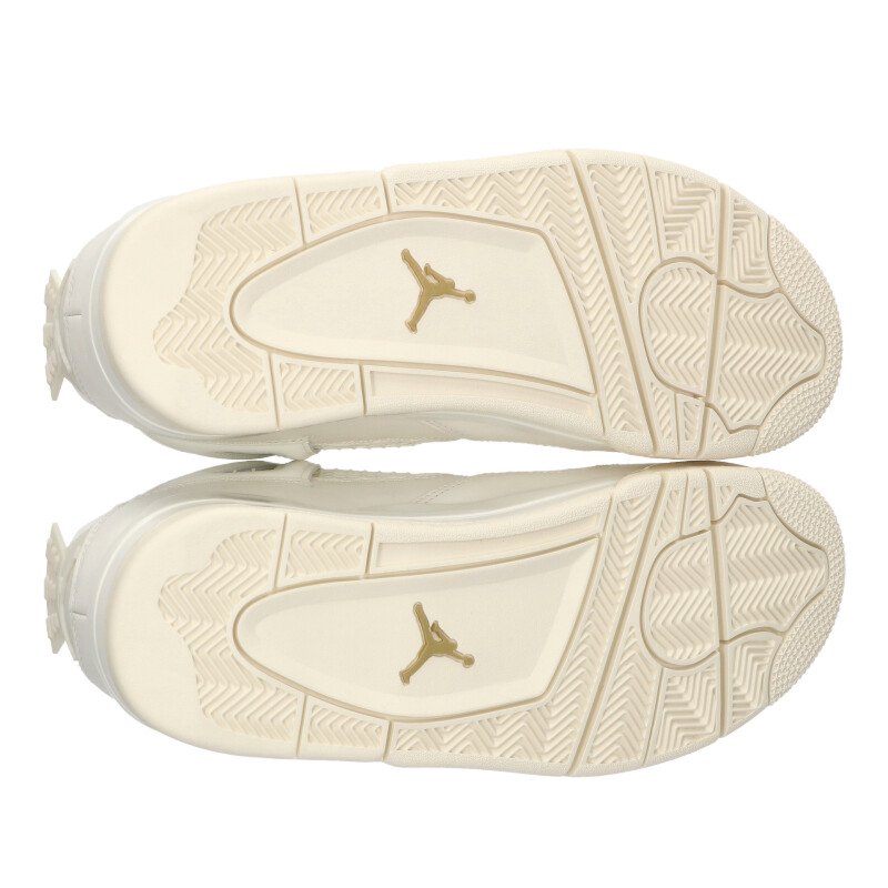 NIKE WMNS Air Jordan 4 Retro White Gold Sneakers Size 28.5cm