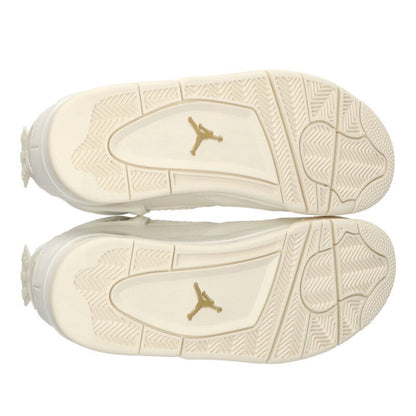 NIKE WMNS Air Jordan 4 Retro White Gold Sneakers Size 28.5cm