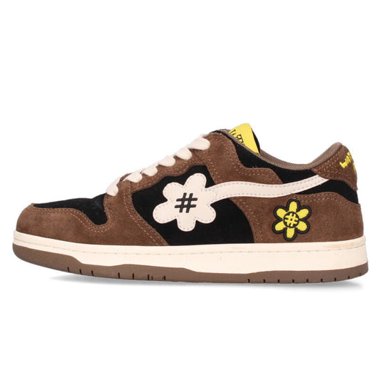 Vintage Flower Logo Low-Cut Sneakers Brown/Black Size 23.5CM
