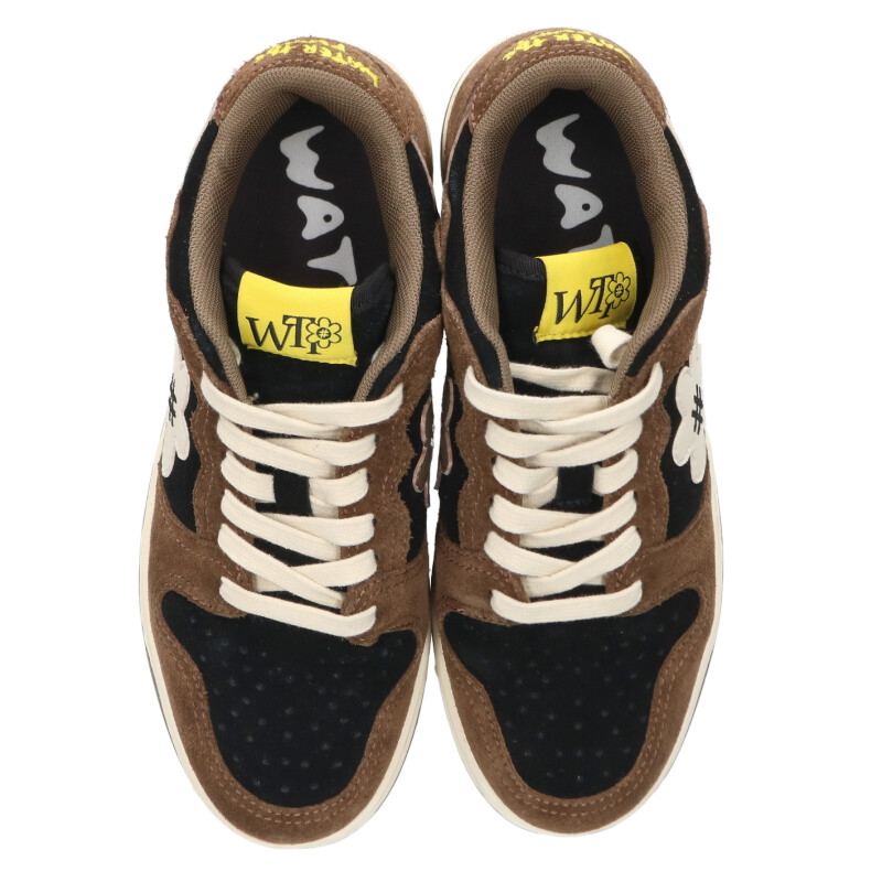 Vintage Flower Logo Low-Cut Sneakers Brown/Black Size 23.5CM