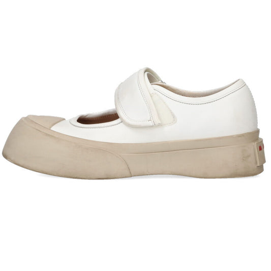 Marni PABLO White Mary Jane Leather Sneakers Size 39