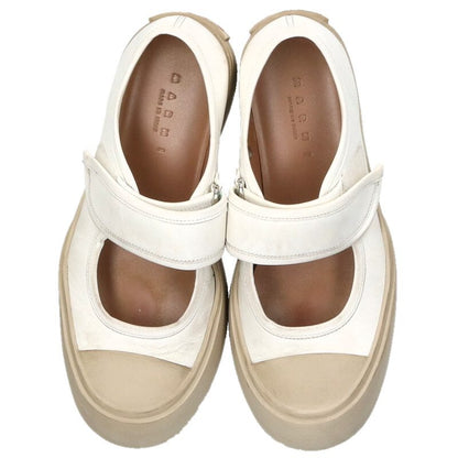 Marni PABLO White Mary Jane Leather Sneakers Size 39