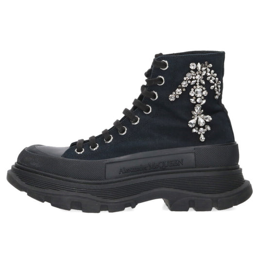 Alexander McQueen Crystal Tread Slick High-Top Size 38.5