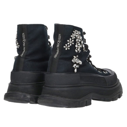 Alexander McQueen Crystal Tread Slick High-Top Size 38.5