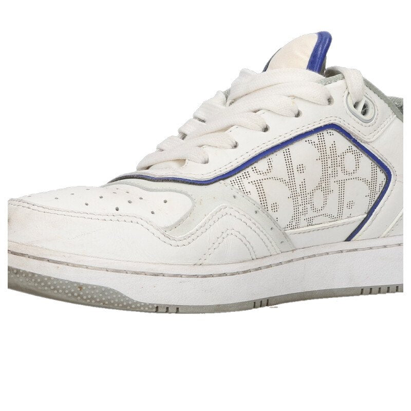 Dior Oblique B27 Low-Top White Blue Sneakers Size 38