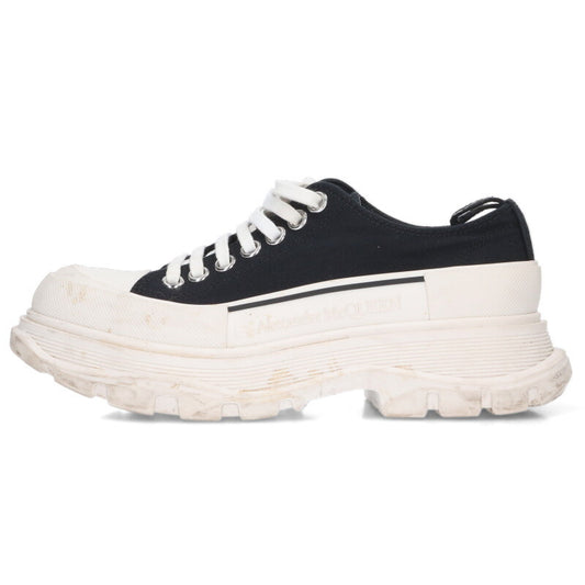 Alexander McQueen TREAD SLICK Canvas Low Sneakers Size 38