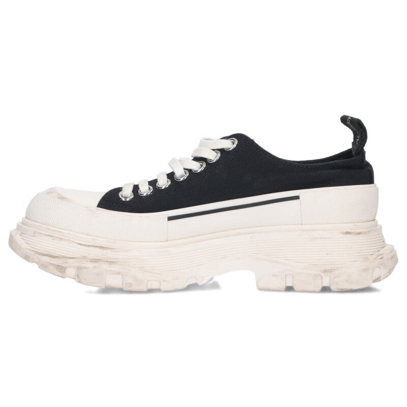 Alexander McQueen TREAD SLICK Canvas Low Sneakers Size 38