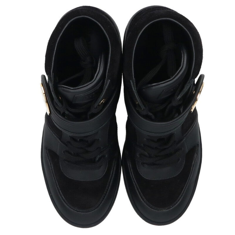 Louis Vuitton Postmark Line Epi Sneakers Black/Gold Size 35