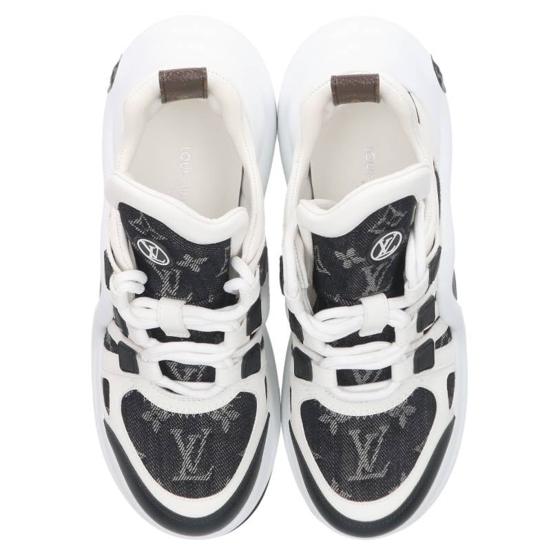 Louis Vuitton LV Archlight Monogram Leather Sneakers Size 36