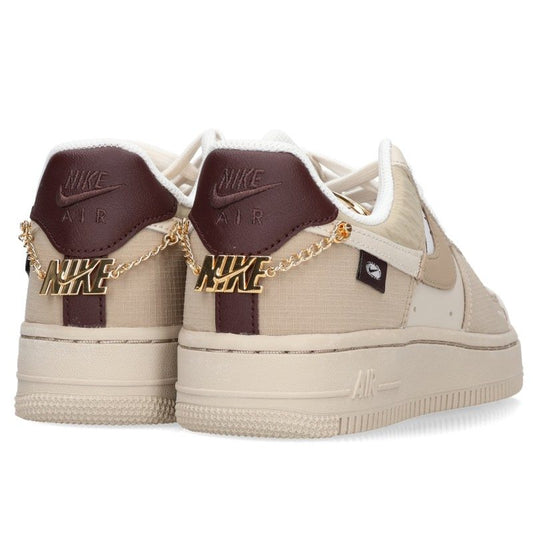 Nike Air Force 1 Low Tan Bling Sneakers Size 23CM