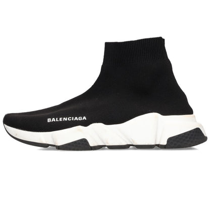 Balenciaga Speed Runner Sock Sneakers Black White Size 37