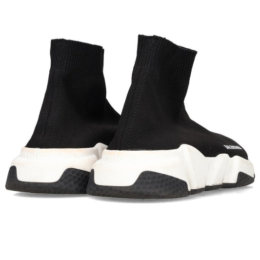 Balenciaga Speed Runner Sock Sneakers Black White Size 37