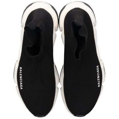 Balenciaga Speed Runner Sock Sneakers Black White Size 37