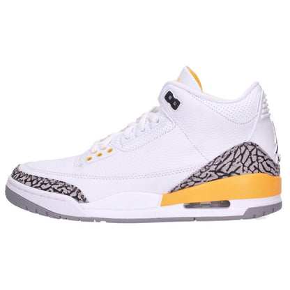 NIKE Women's Air Jordan 3 Retro Leather Sneakers Size 27.5cm