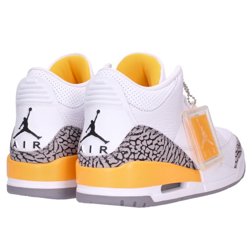 NIKE Women's Air Jordan 3 Retro Leather Sneakers Size 27.5cm