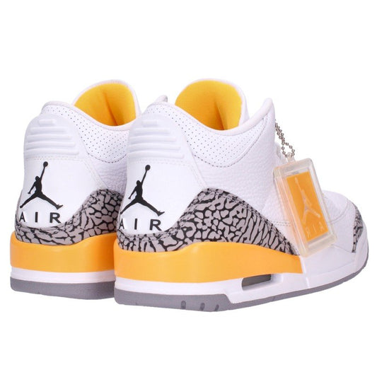 NIKE Women's Air Jordan 3 Retro Leather Sneakers Size 27.5cm