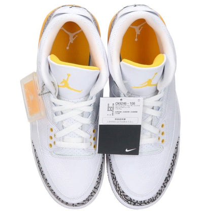 NIKE Women's Air Jordan 3 Retro Leather Sneakers Size 27.5cm