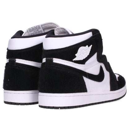 NIKE Women's Air Jordan 1 Black/White Sneakers Size 27.5cm