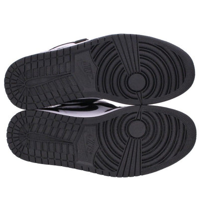 NIKE Women's Air Jordan 1 Black/White Sneakers Size 27.5cm