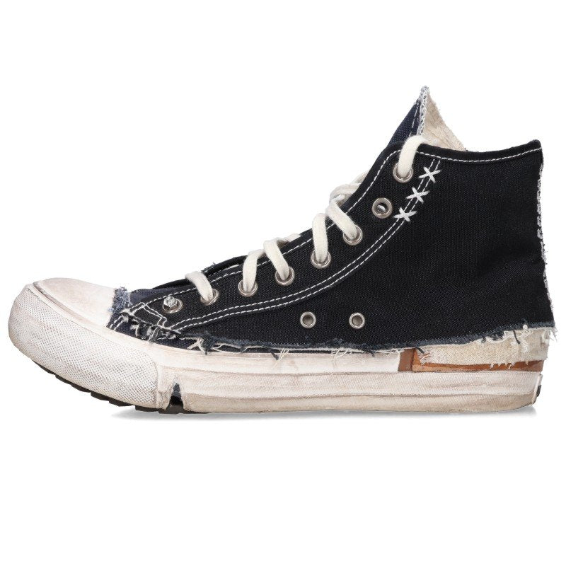 Maison Margiela Distressed Black & Hitop Sneakers Size 40