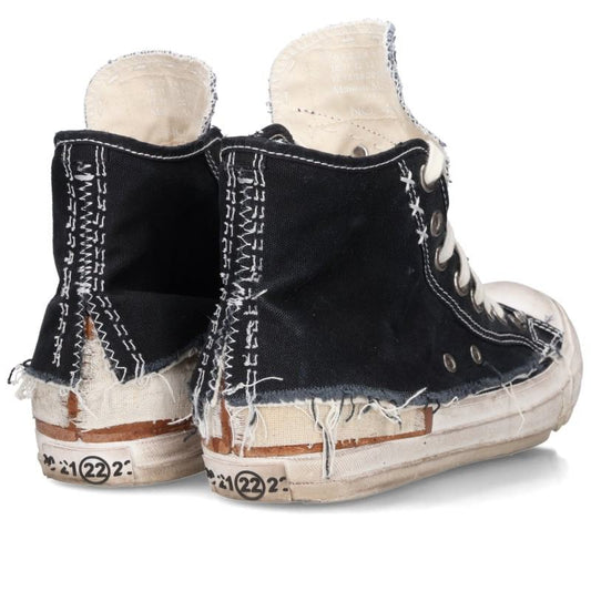 Maison Margiela Distressed Black & Hitop Sneakers Size 40