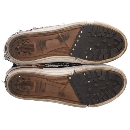 Maison Margiela Distressed Black & Hitop Sneakers Size 40