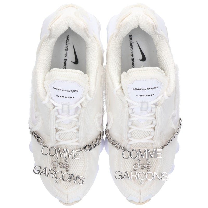 Comme des Garcons Nike Shox TL White Silver Size 26CM