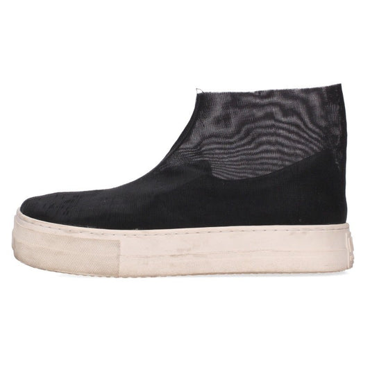 Maison Margiela MM6 Black White Square Toe Sneakers Size 38