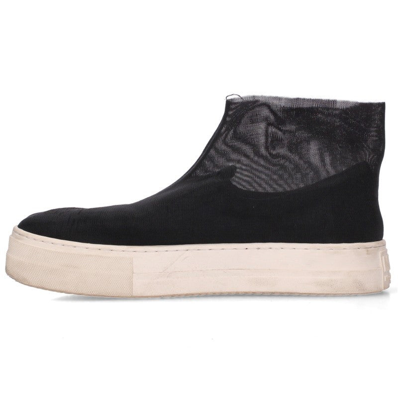 Maison Margiela MM6 Black White Square Toe Sneakers Size 38