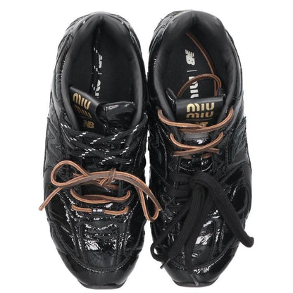 miumiu 530SL Patent Leather Low-Top Sneakers Black Size 37.5