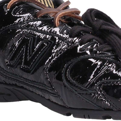 miumiu 530SL Patent Leather Low-Top Sneakers Black Size 37.5