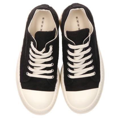 DRKSHDW DOUBLE BUMPER LOW SNEAKS Canvas Black White Size 37
