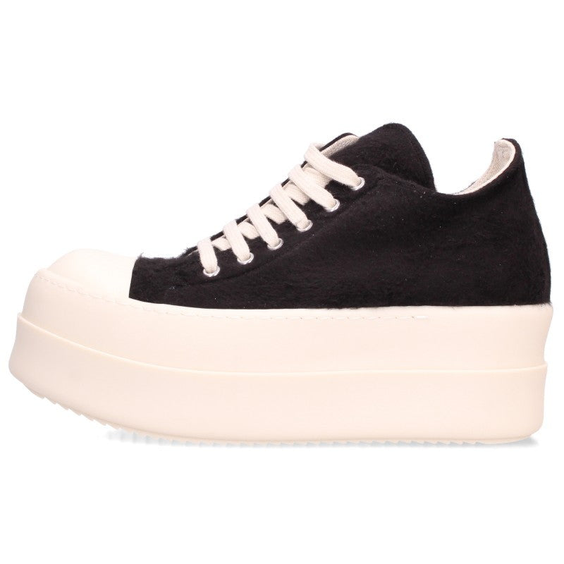 DRKSHDW DOUBLE BUMPER LOW SNEAKS Black White Size 38.5