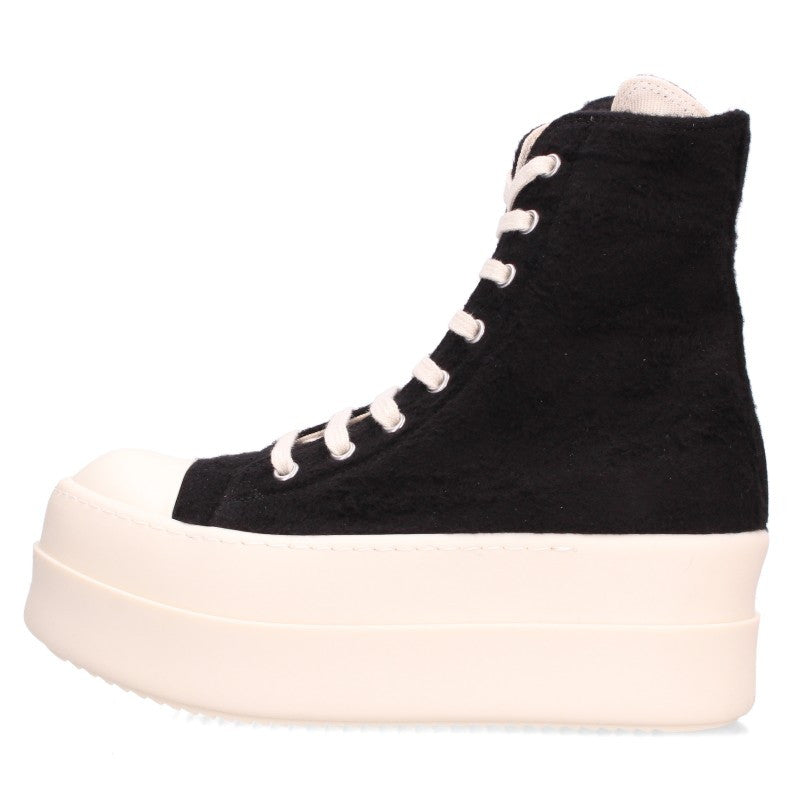 DRKSHDW DOUBLE BUMPER SNEAKS Canvas Black White Size 36