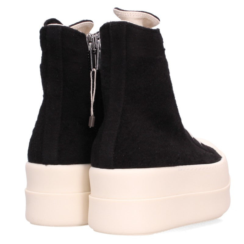 DRKSHDW DOUBLE BUMPER SNEAKS Canvas Black White Size 36
