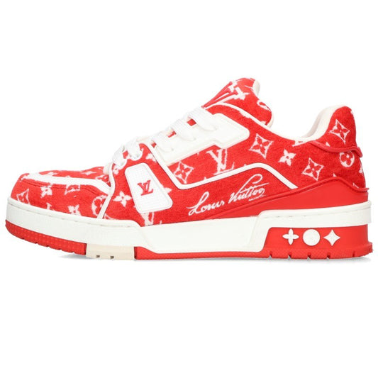 LOUISVUITTON 23SS LV Trainer Sneakers Red/White Size 2