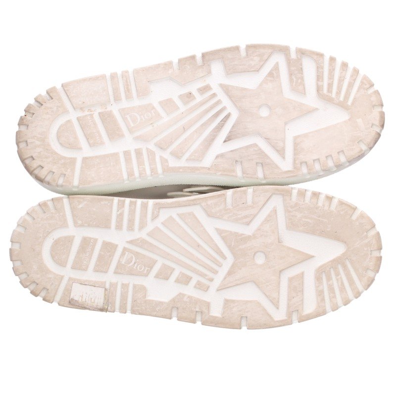 Christian Dior Logo Strap Sneakers White Size 37